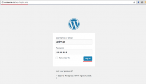 Login to wordpress admin dashboard