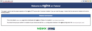 Nginx is running