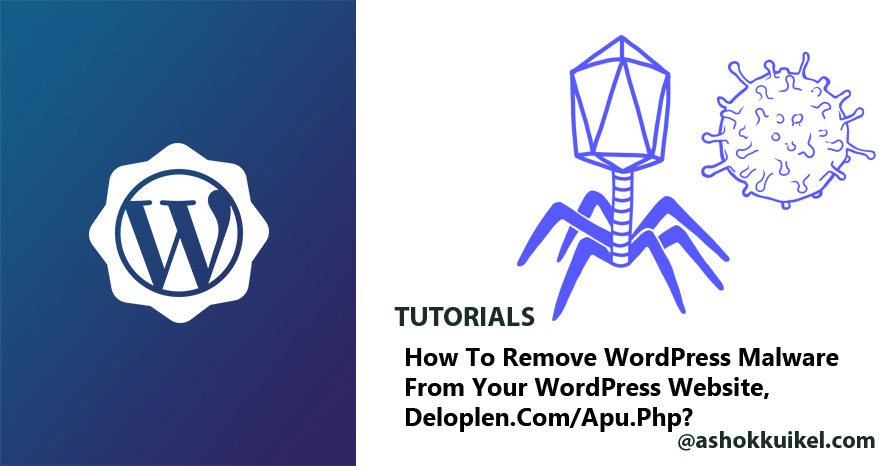 How to Remove WordPress Malware from your WordPress Website, deloplen.com / apu.php?